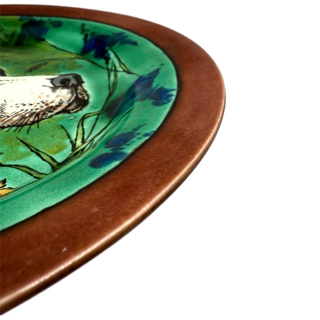 A Wedgwood Majolica Plate With Dog, English, Ca. 1873 For Sale - Image 9 of 13