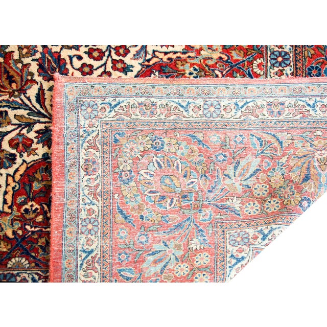 Persian Early 20th Century Persian Kashan Rug For Sale - Image 3 of 14