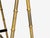 Jacques Adnet Attr., Desk, Black Leather, Brass, France, 1950s For Sale - Image 10 of 15