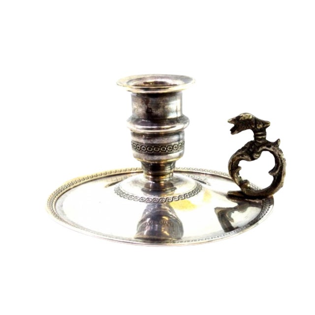 Silver Small Silver Paddle with Raised Border and Applications For Sale - Image 8 of 8