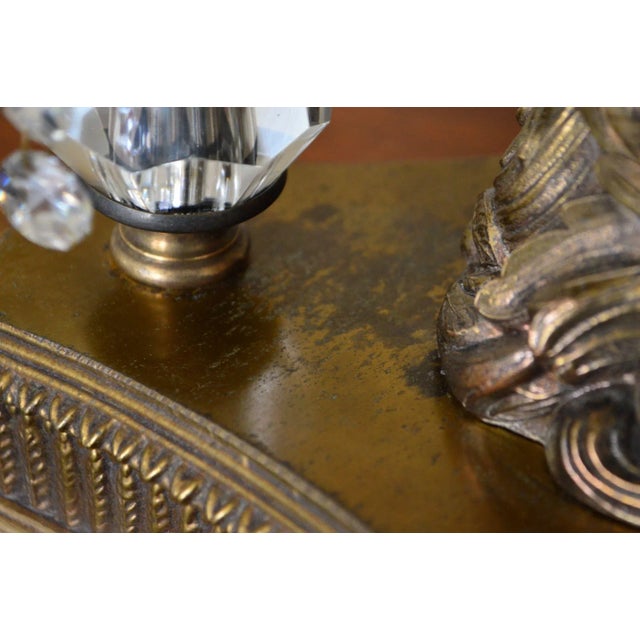 Loevsky Loevsky L&l Putto Cherub Lamp Glass Shade With Pineapple Design Statement Piece Large Vintage Lamp For Sale - Image 11 of 12