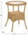 Contemporary Damary Wicker Rattan Accent Table in Natural with Glass Top For Sale - Image 3 of 7