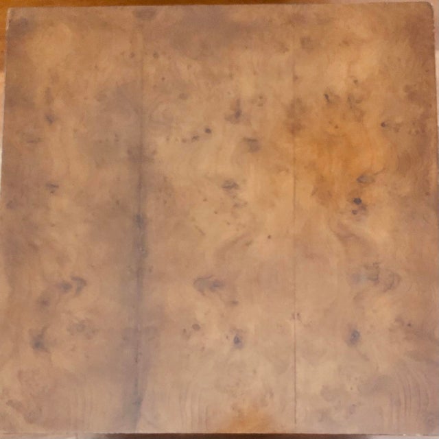 1960s 1960s Pair Vintage Drexel Burled Carpathian Elm End Tables For Sale - Image 5 of 8