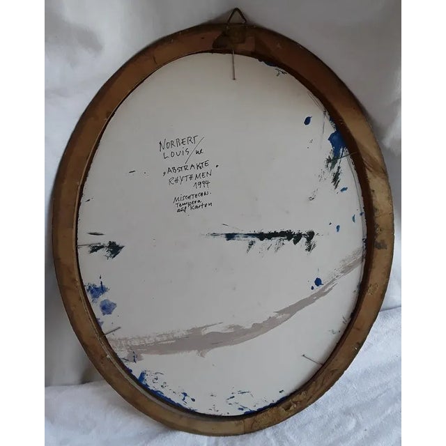 Norbert Louis, Abstrakte Rhythmen, 1994, Tempera on Cardboard For Sale - Image 3 of 6