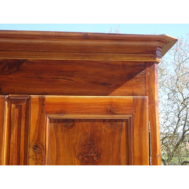 Louis Philippe Wardrobe in Light Walnut For Sale - Image 6 of 18
