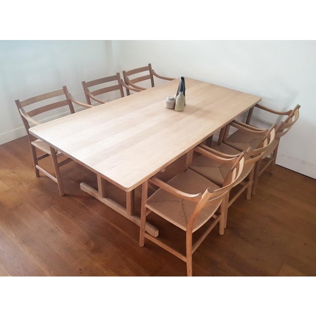 BM6286 Shaker Dining Table in Soaped Oak by Børge Mogensen, 1970s For Sale - Image 3 of 15