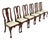 Henkel Harris Queen Anne Solid Mahogany Dining Chairs, Set of Six For Sale