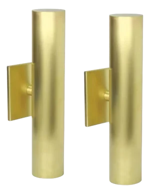 Pair of Contemporary ‘Terra’ Sconces in Satin Brass