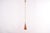 Danish pendant lamp in hand-hammered copper by e.s horn aalestrup. Hand-beaten copper gives an hand craft to the pendant...