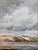 Before the Storm by Sandra Pratt | Oil on linen panel Landscape with dark clouds and distant hills For Sale