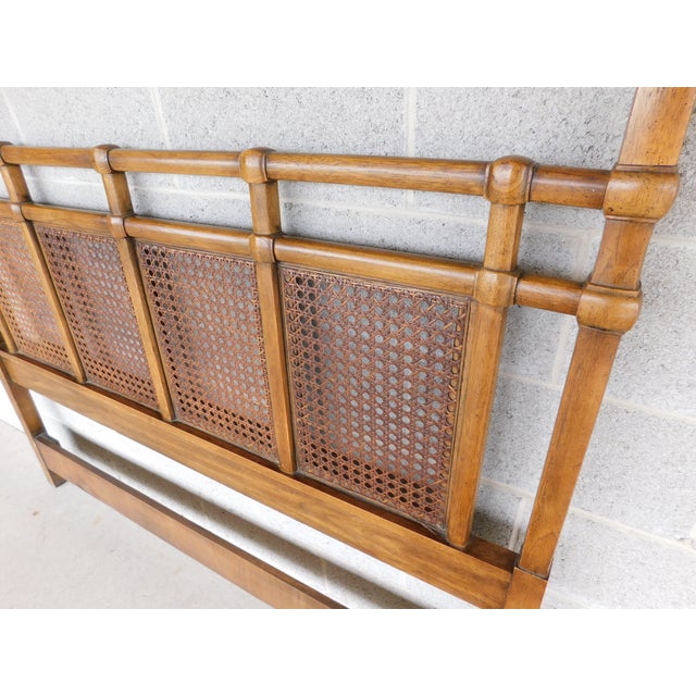 Drexel Heritage Accolade Campaign Style Queen Size Headboard Chairish