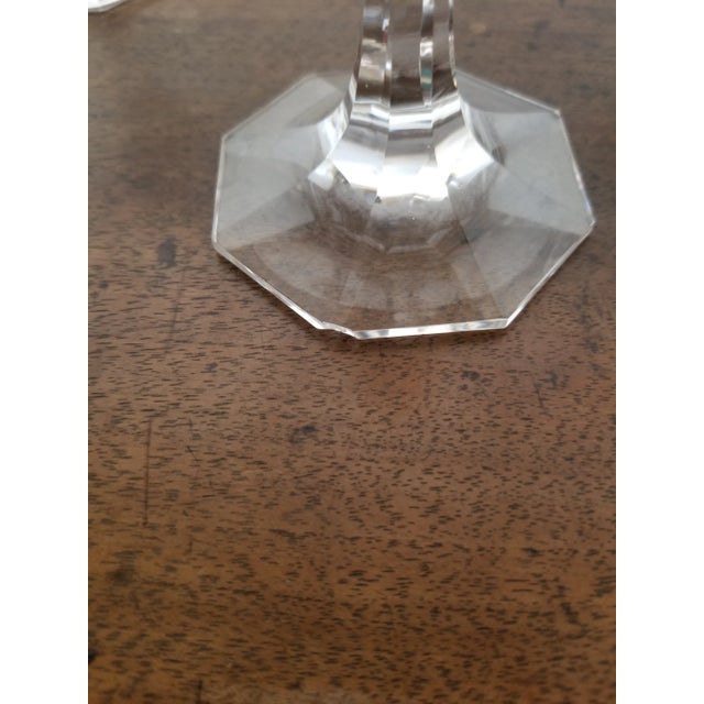 Set of Four Antique Cut Crystal Champagne Glasses For Sale - Image 10 of 11