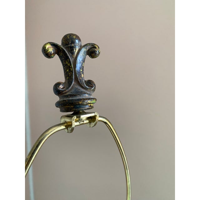 Vintage Table Lamps With a Sculptural Tree Branch Motif Featuring Delicate, Amber Glass Leaves. Crafted in an Organic - a Pair For Sale - Image 9 of 10