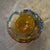 Glass 1970s Modernist Blue and Brown Faceted Murano Glass Round Bowl by Mandruzzato For Sale - Image 7 of 10