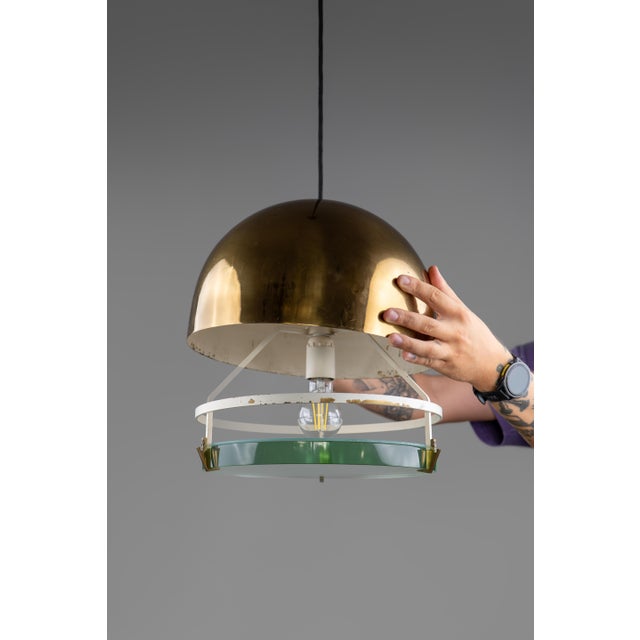 Metal Vintage Mod. 2409 Pendant Lamp by Max Ingrand for Fontana Arte, 1960s For Sale - Image 7 of 12