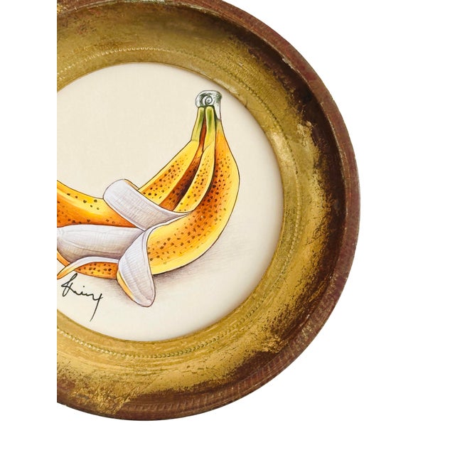 This hand-painted banana study is the sweetest nod to old-world charm—with just the right pop of color to brighten your...