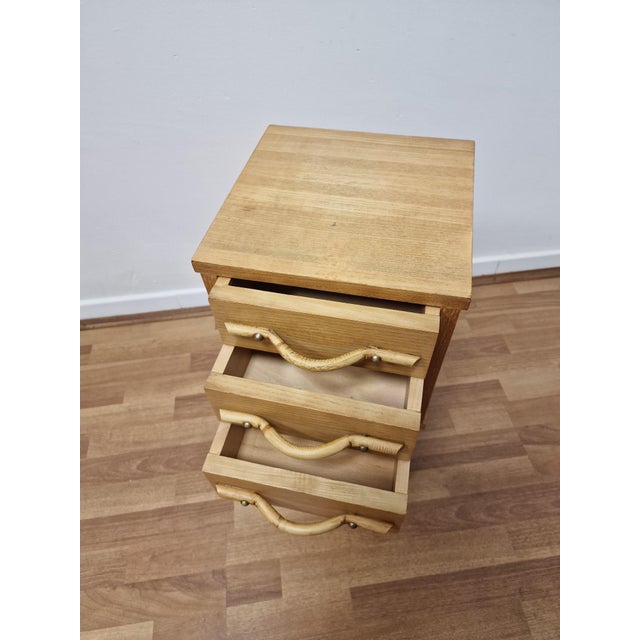 Vintage Bedside Tables in Bamboo and Oak, 1980s, Set of 2 For Sale - Image 15 of 16