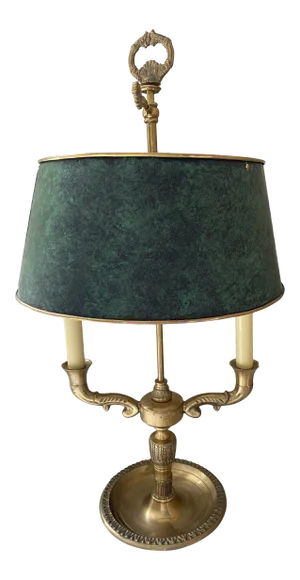 Bouillotte Bronze & Verdigris Lamp