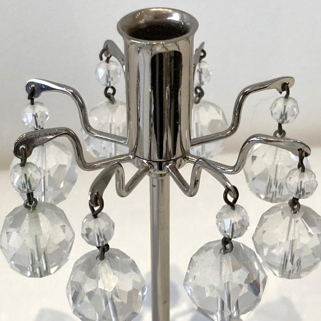 Vintage Lobmeyr Candlesticks- Set of 5 For Sale - Image 4 of 7