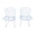 1980s Pair of Authentic Harry Bertoia for Knoll White Side Chairs , Signed For Sale