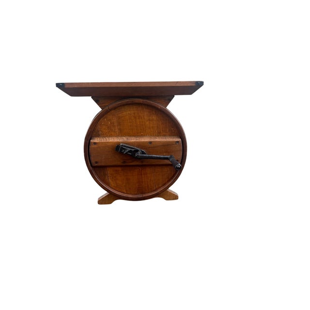 Antique Primitive Butter Churn Side Table For Sale - Image 16 of 16