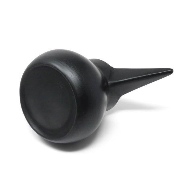 Black 1990s Italian Bucchero Ceramic "Gubbio" Blade-Spout Jug by Gio Ponti for Neoponti/Costantino For Sale - Image 8 of 10