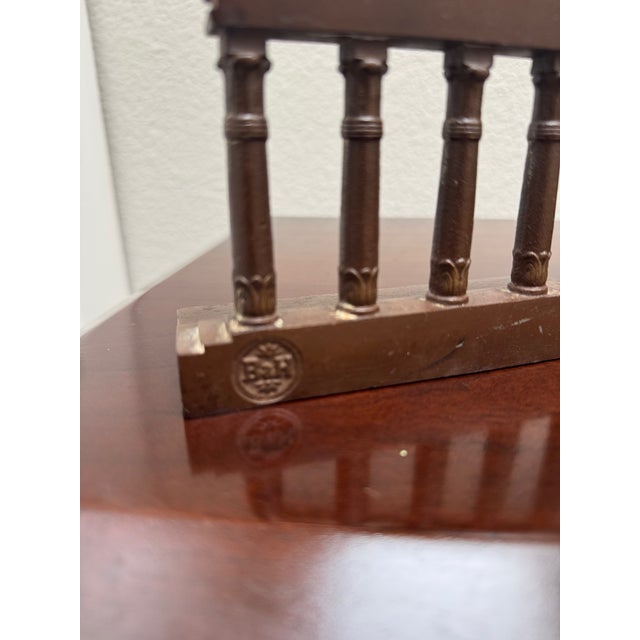 Antique Bradley & Hubbard Architectural Column Bookends – A Pair For Sale - Image 4 of 10