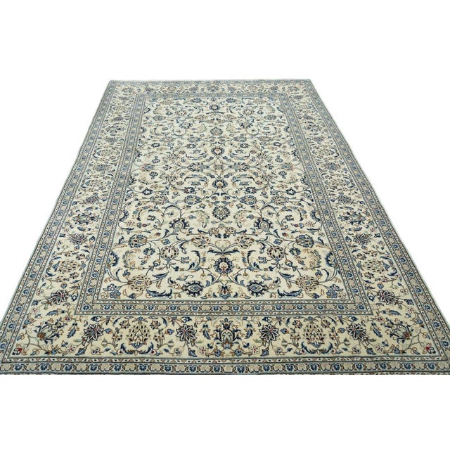 Hand-Knotted Kashan Cork and Wool Rug, 2000s For Sale - Image 4 of 13