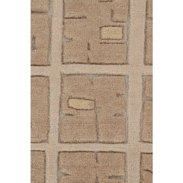 Contemporary French Art Deco Style Geometric Wool Rug, by Rug & Kilim, India For Sale In New York - Image 6 of 10
