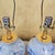 Pair of Jonathan Y Holly Marbleized Ceramic Table Lamps in Blue & White For Sale - Image 9 of 18