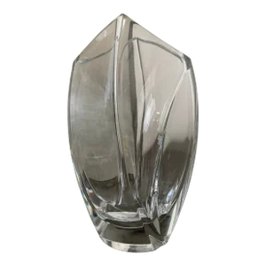 1980s Baccarat France Giverny Crystal Flower Vase
