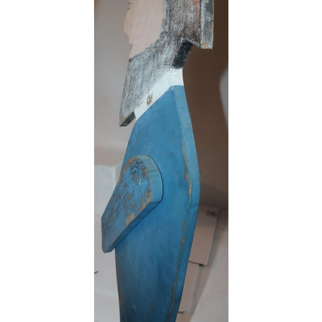 Red Patriotic Folky Uncle Sam, Garden Ornament For Sale - Image 8 of 11