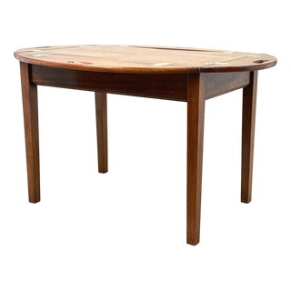 Georgian Mahogany Oval Butlers Tray on Stand, 1800 For Sale