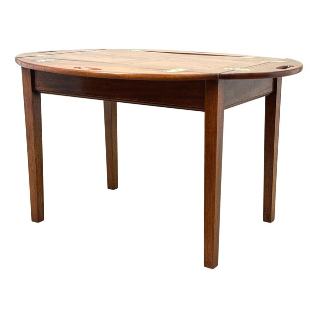 Georgian Mahogany Oval Butlers Tray on Stand, 1800 For Sale