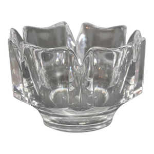 Lars Hellsten Orrefors Crystal Corona Bowl 1960s