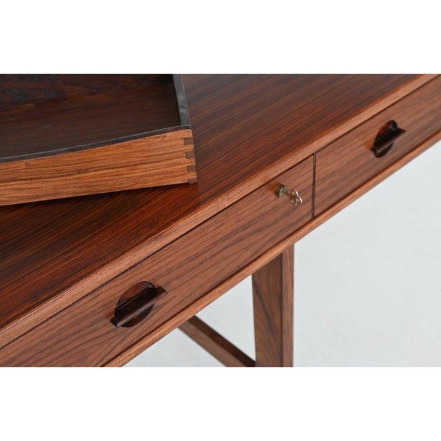 Flip-Top Partners Desk in Rosewood by Peter Løvig Nielsen for Løvig, Denmark, 1960s For Sale - Image 14 of 18
