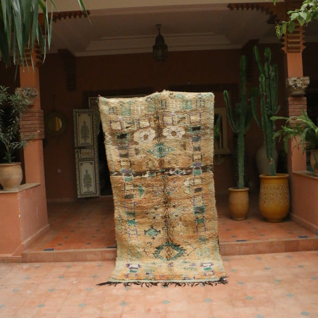 Textile 1980s Vintage Handmade Moroccan Rug - 4x9 For Sale - Image 7 of 9