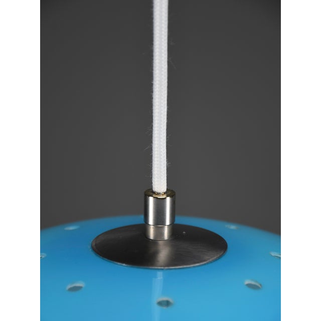 Model 4021 Blue Methacrylate Pendant Lamp by Luigi Bandini Buti for Kartell, Italy, 1960s For Sale - Image 6 of 18