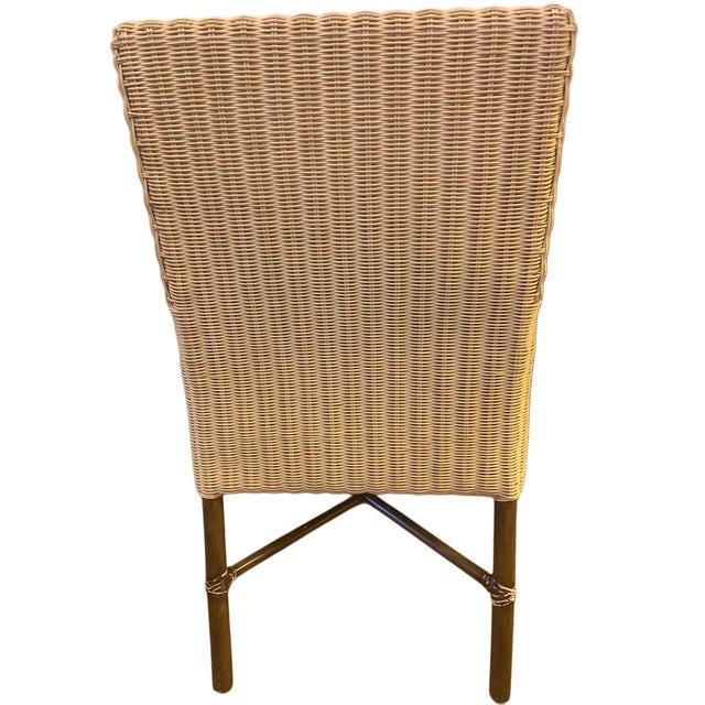 McGuire Woven Bamboo Rattan and Hardwood Armchairs (Pair) For Sale - Image 15 of 18