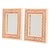 A Pair of Faux Bone Inlaid Mirrors. For Sale - Image 4 of 5