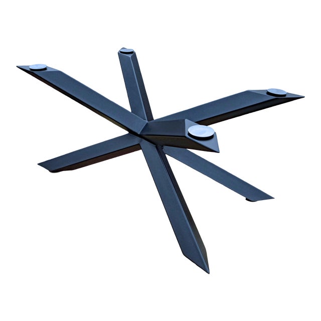 Invictus Steelworks Black Metal Dining Room Table Base Chairish