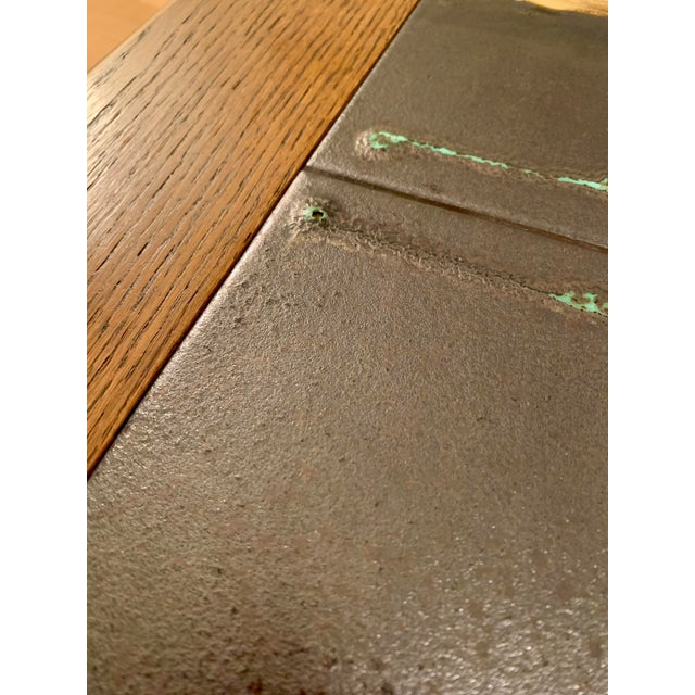 Brown Brutalist Table by Jean d‘Asti for Vallauris, 1970s For Sale - Image 8 of 14