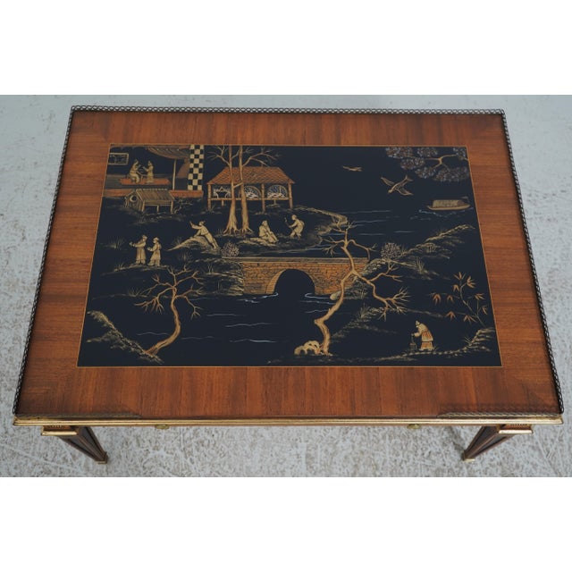 Chinoiserie Ej Victor Newport Collection Chinoiserie Coffee Table For Sale - Image 3 of 18