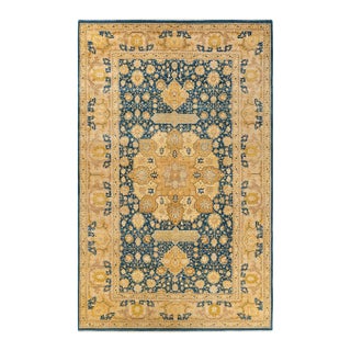 Mogul, One-of-a-Kind Hand-Knotted Area Rug - Blue, 8' 2" x 13' 3" For Sale