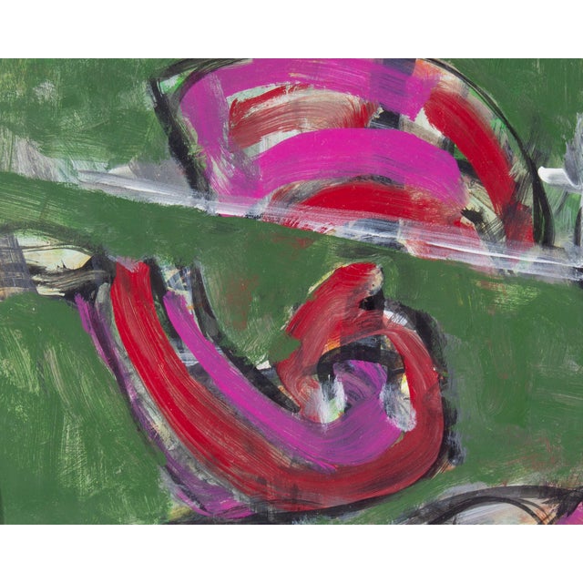 Paper Abstract Mixed Media Painting by James L. Bruch For Sale - Image 7 of 8