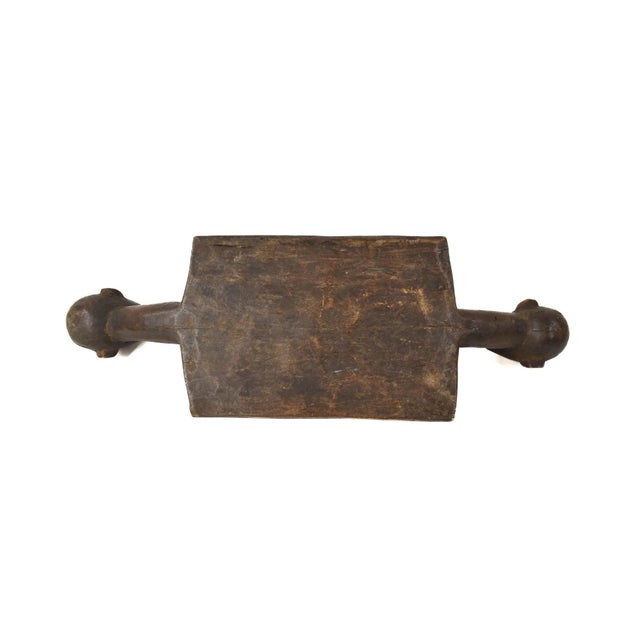 African Early 20th Century Luba Divination Plank Four Faces For Sale - Image 3 of 9
