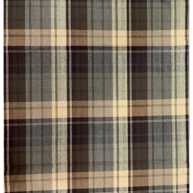 Textile Ralph Lauren Style Woven Tartan Plaid Fabric – 58” Wide × 1.75 Yards – Heritage Upholstery Textile - See Inspiration Photos! For Sale - Image 7 of 7