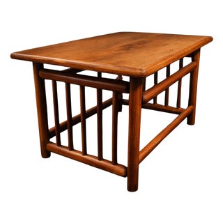 Mid-Century Danish Modern Teak Slatted Coffee Table or Bench For Sale