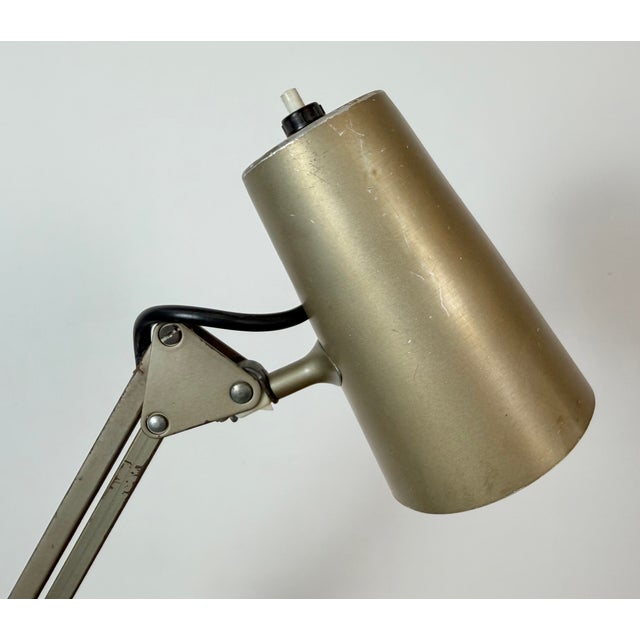 Vintage Brown Adjustable Architect Table Lamp, 1960s For Sale - Image 15 of 18
