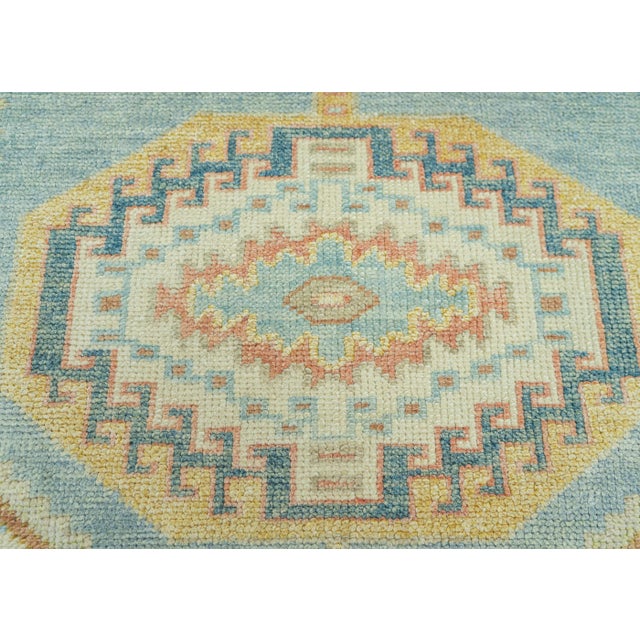 Turkish Turkish Oushak Rug 3' x 6'7" #19229 For Sale - Image 3 of 8